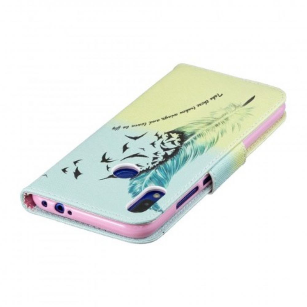 Flip Case Für Xiaomi Redmi Note 7 Fliegen Lernen