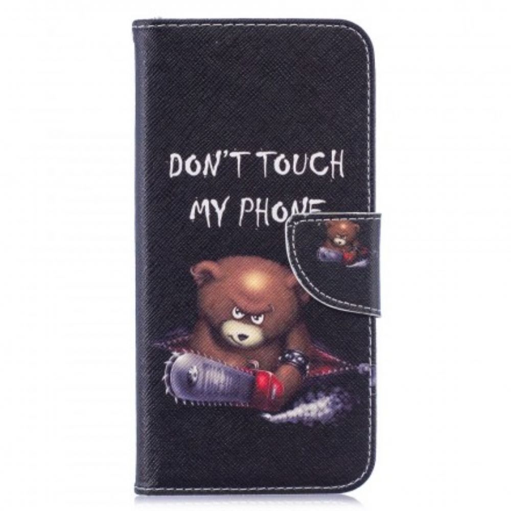 Flip Case Für Xiaomi Redmi Note 7 Gefährlicher Bär
