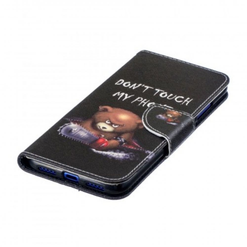 Flip Case Für Xiaomi Redmi Note 7 Gefährlicher Bär