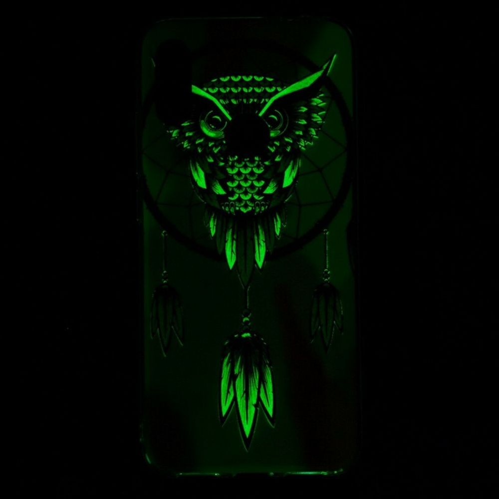 Handyhülle Für Xiaomi Redmi Note 7 Fluoreszierender Eulen-traumfänger