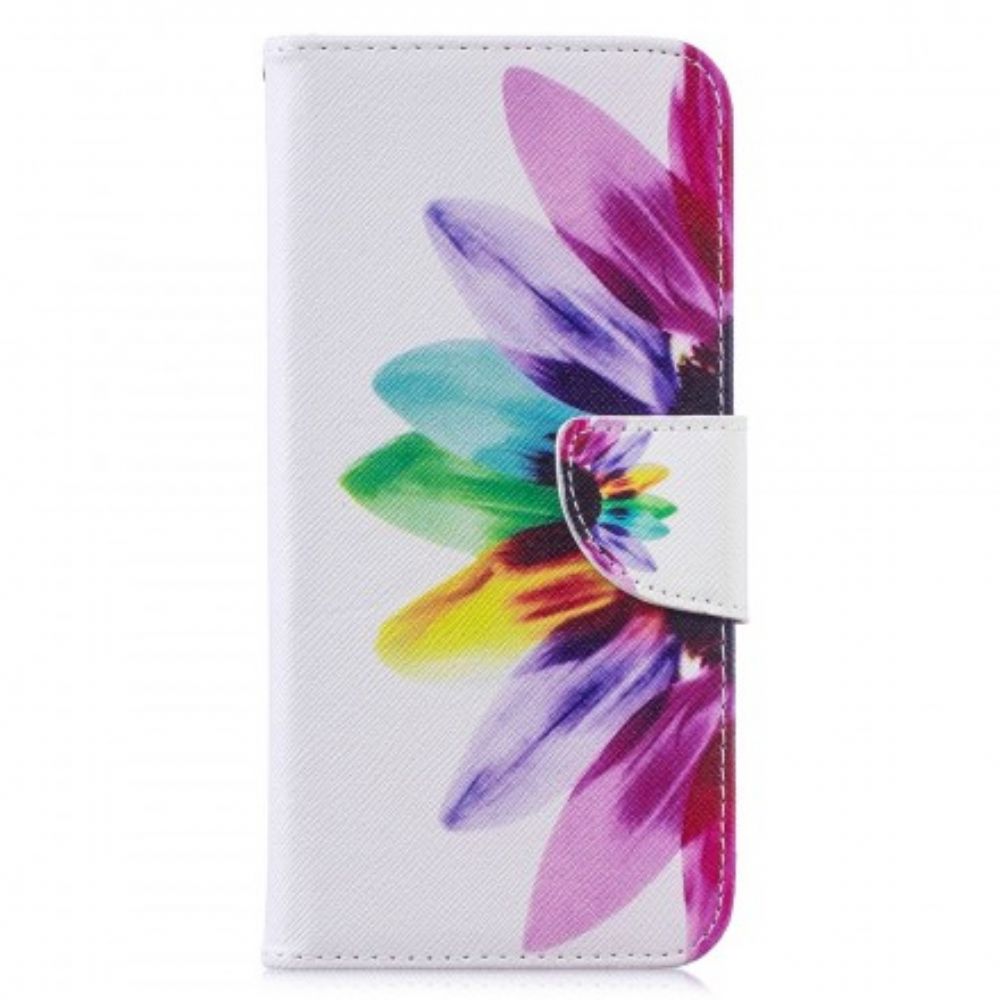 Lederhüllen Für Xiaomi Redmi Note 7 Aquarell Blume