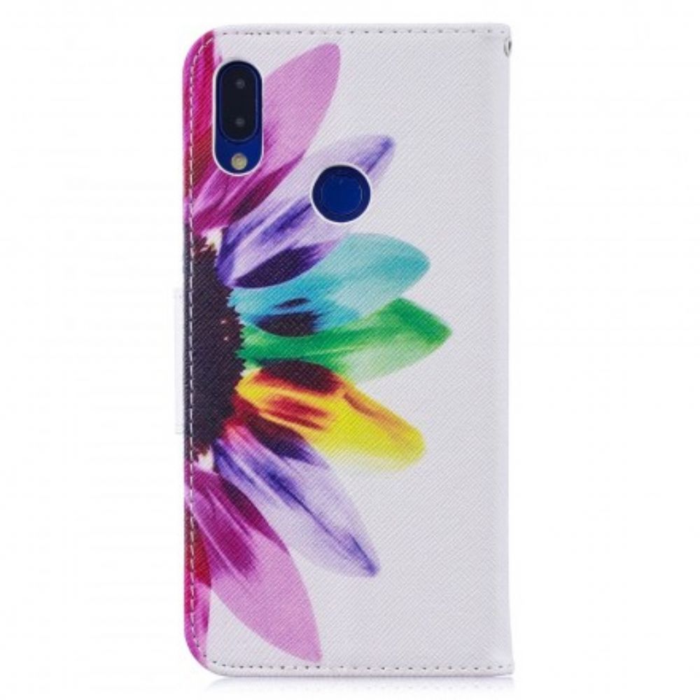 Lederhüllen Für Xiaomi Redmi Note 7 Aquarell Blume