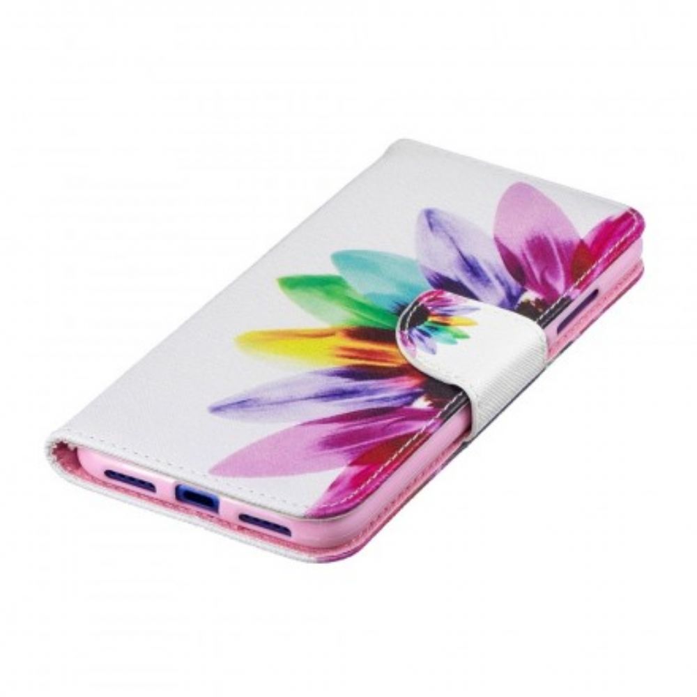 Lederhüllen Für Xiaomi Redmi Note 7 Aquarell Blume