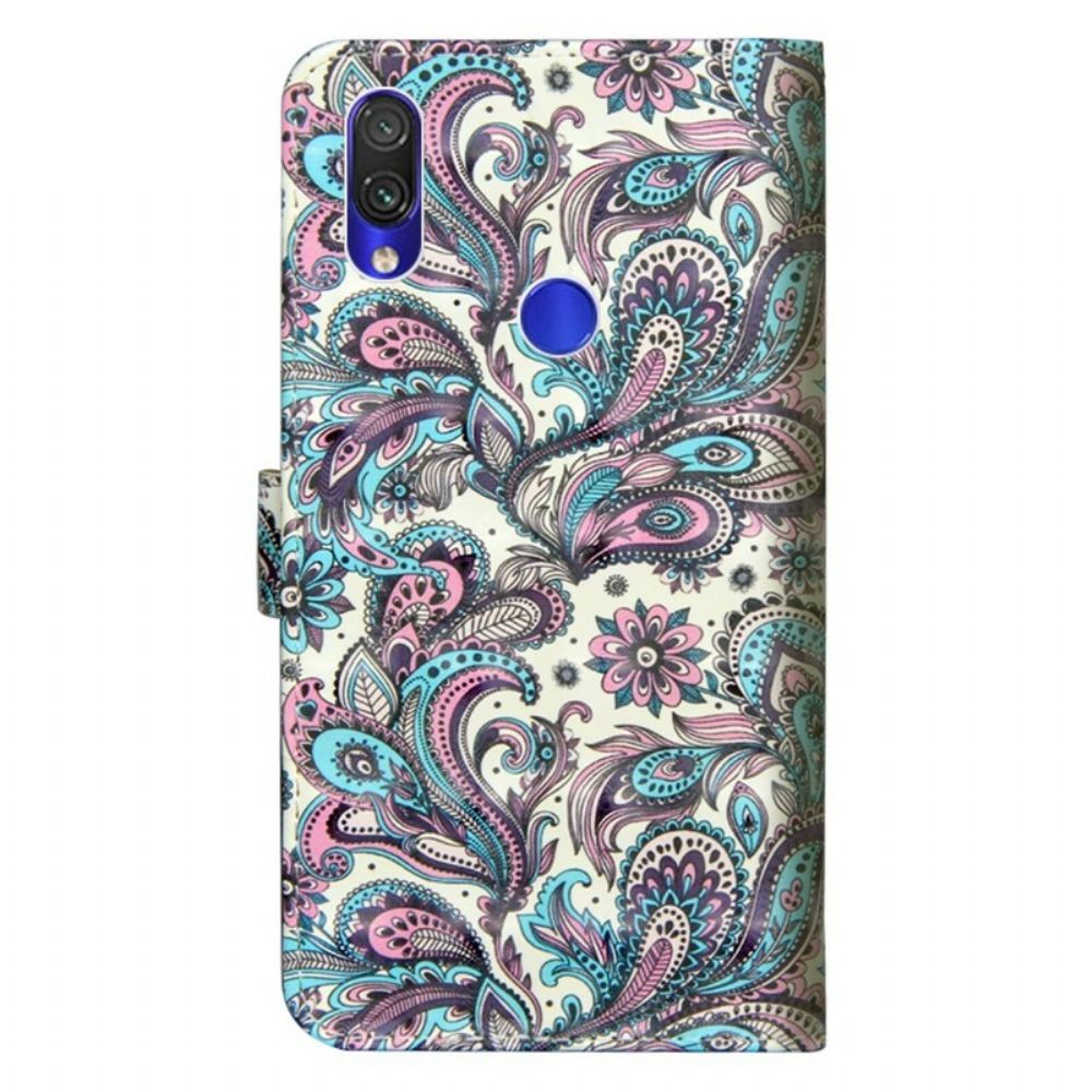 Lederhüllen Für Xiaomi Redmi Note 7 Blumenmuster