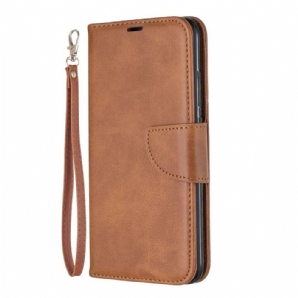 Lederhüllen Für Xiaomi Redmi Note 7 Flip Case Glatte Schräge Klappe