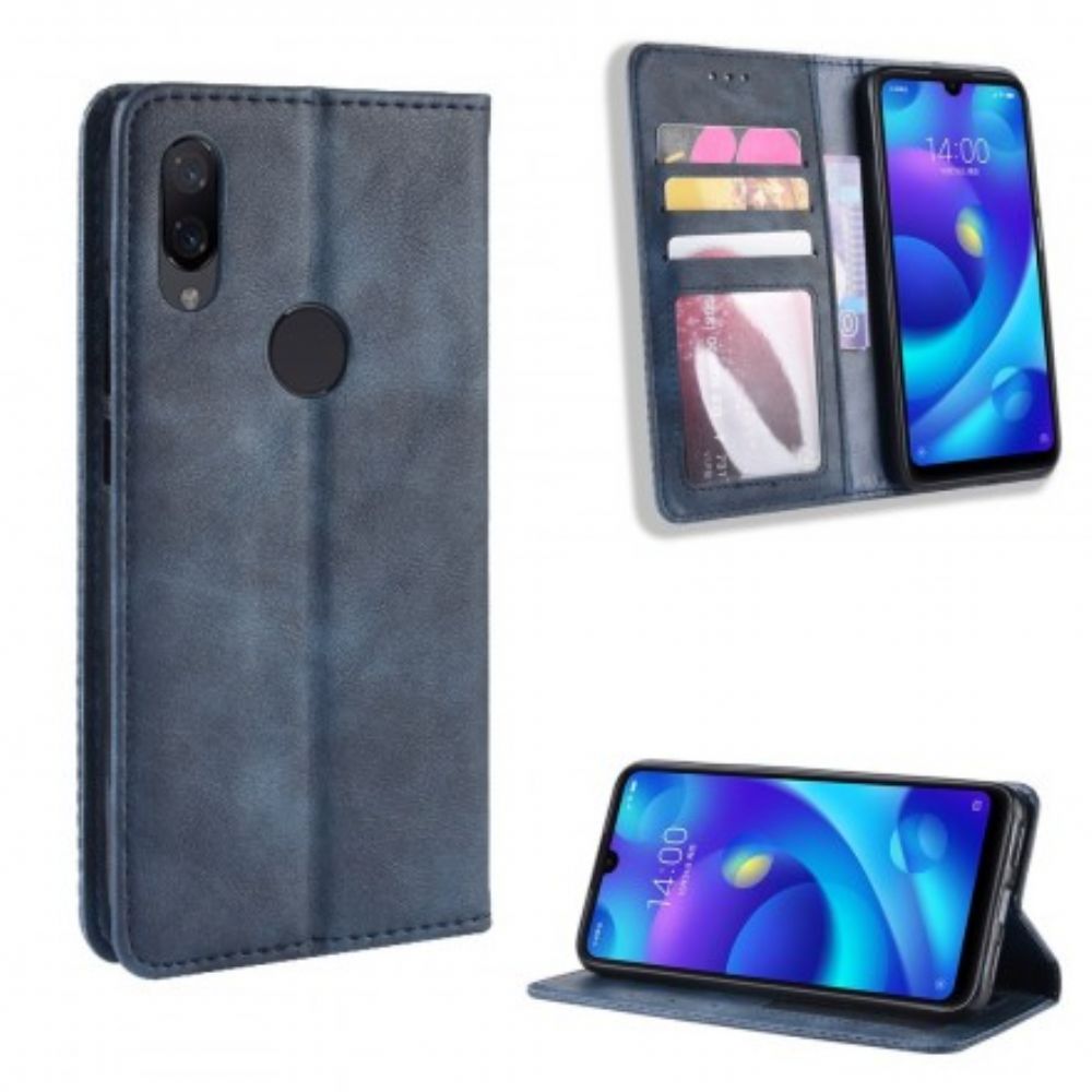 Schutzhülle Für Xiaomi Redmi Note 7 Flip Case Stilisierter Vintage-ledereffekt