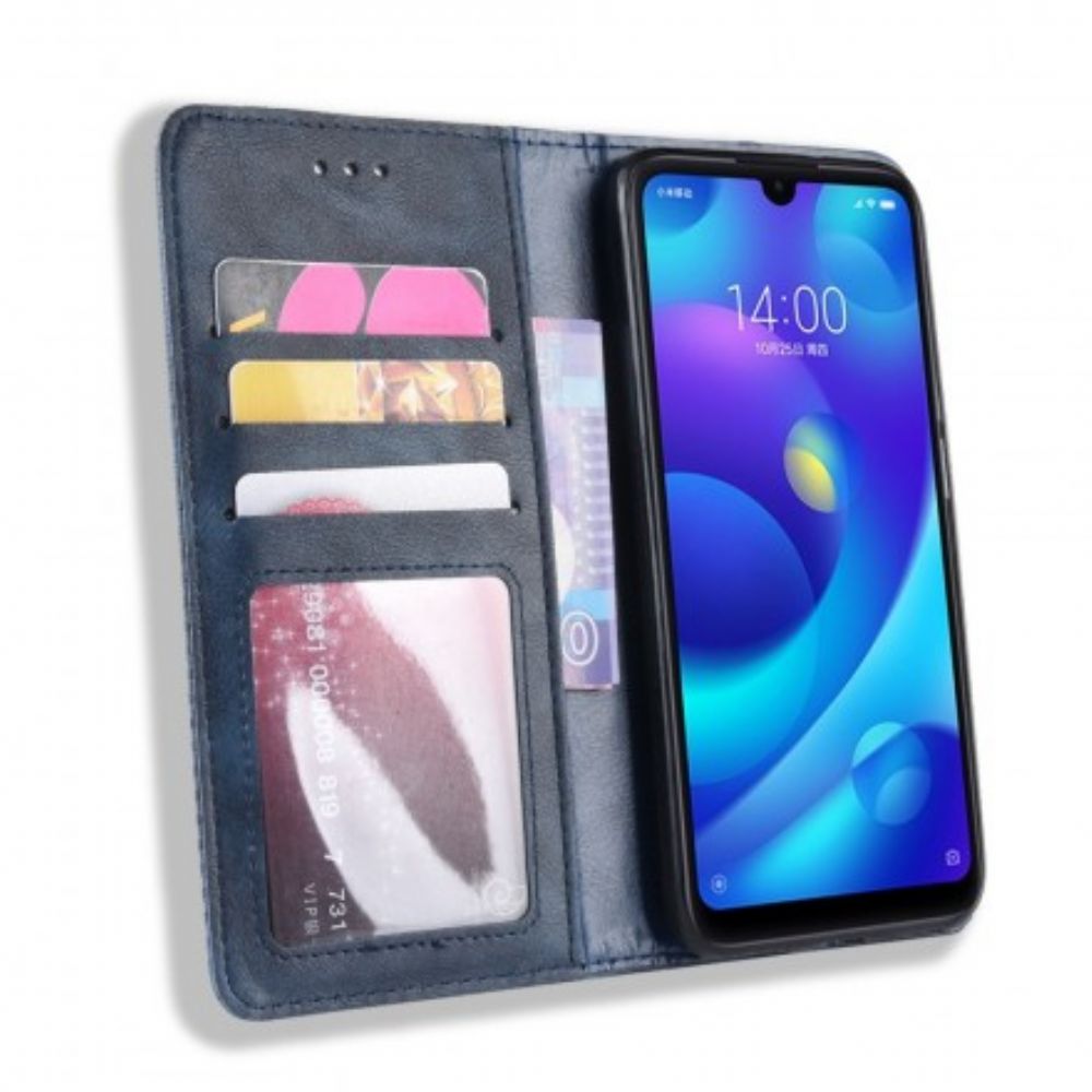 Schutzhülle Für Xiaomi Redmi Note 7 Flip Case Stilisierter Vintage-ledereffekt