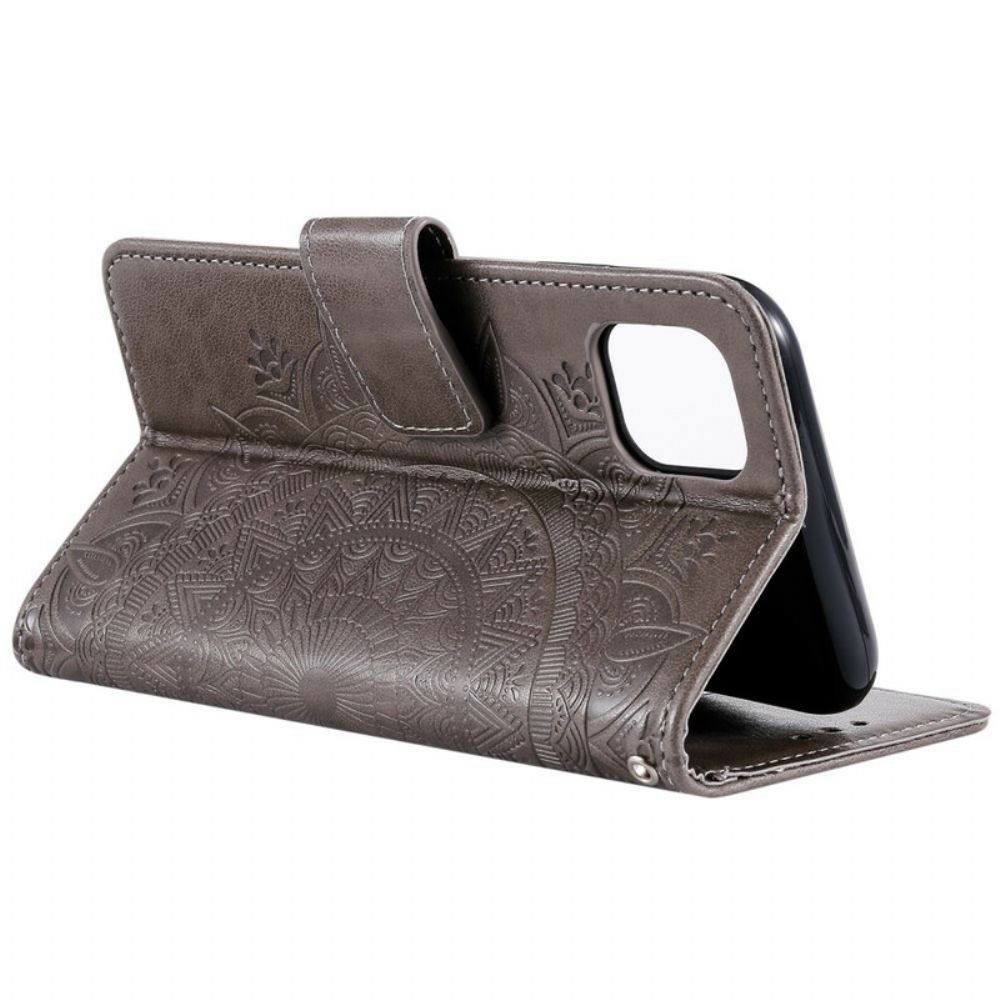 Flip Case Für iPhone 11 Pro Max Sonnen-mandala