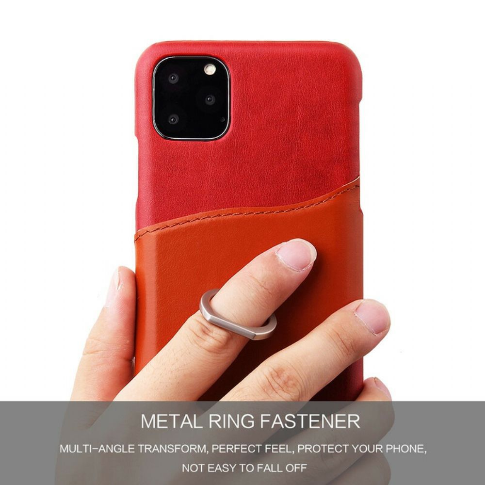 Handyhülle Für iPhone 11 Pro Max Fierre Shann Kartenhalter Und Ringhalter
