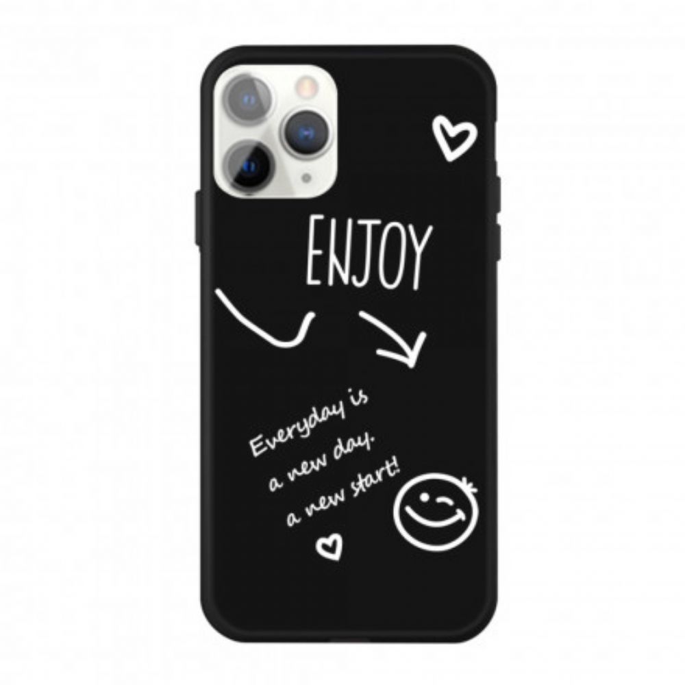 Handyhülle Für iPhone 11 Pro Max Silikon Genießen