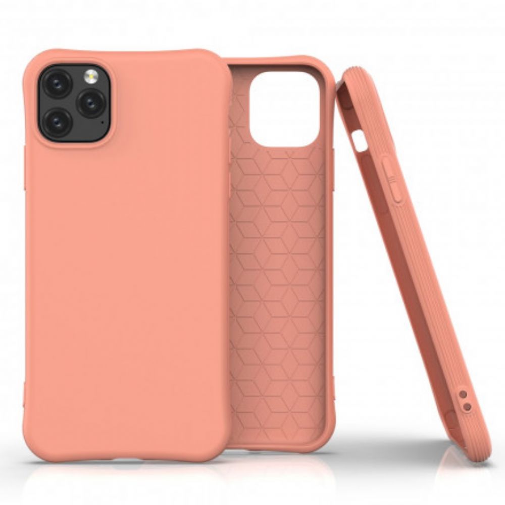 Hülle Für iPhone 11 Pro Max Flexibles Silikon Matt