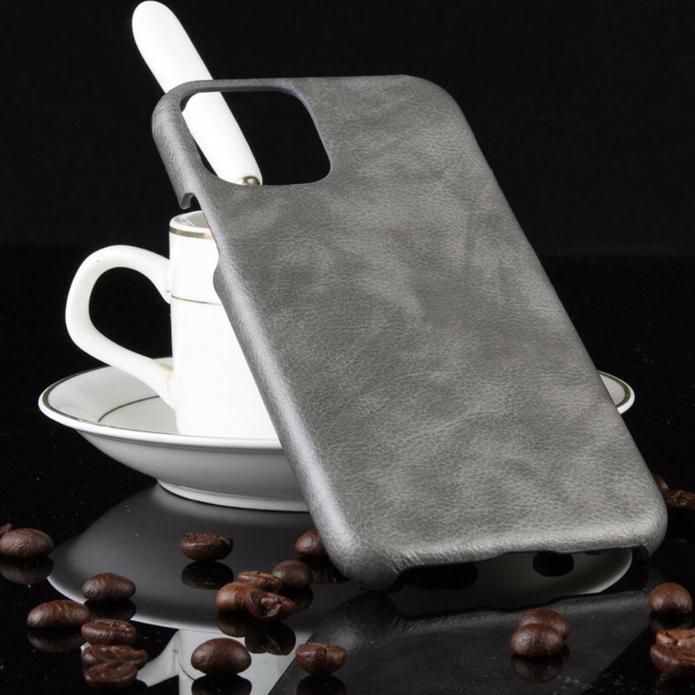 Hülle Für iPhone 11 Pro Max Litchi-leder-effekt