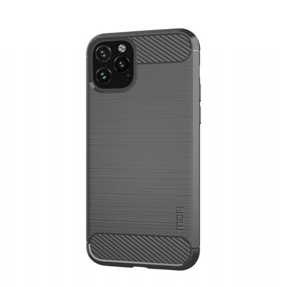 Hülle Für iPhone 11 Pro Max Mofi Gebürstete Kohlefaser