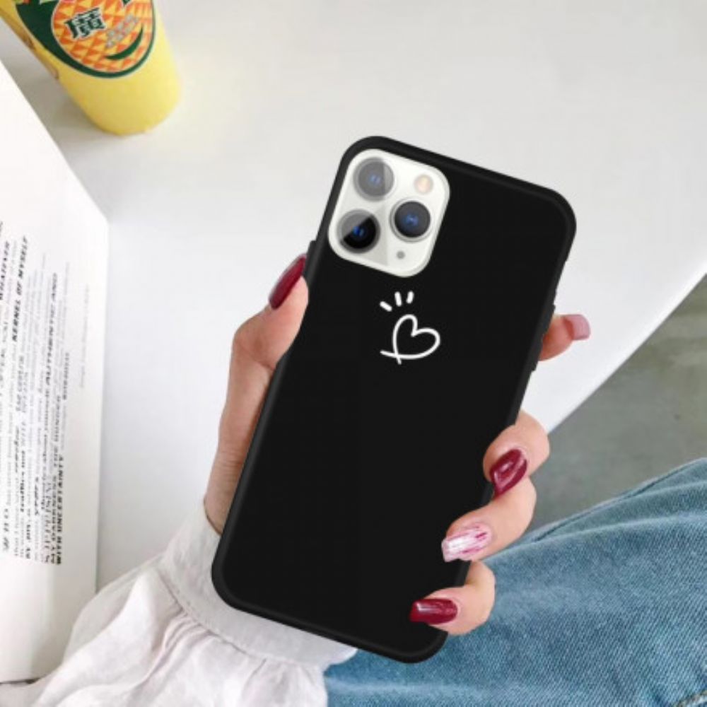 Hülle Für iPhone 11 Pro Max Schlagendes Herz Silikon