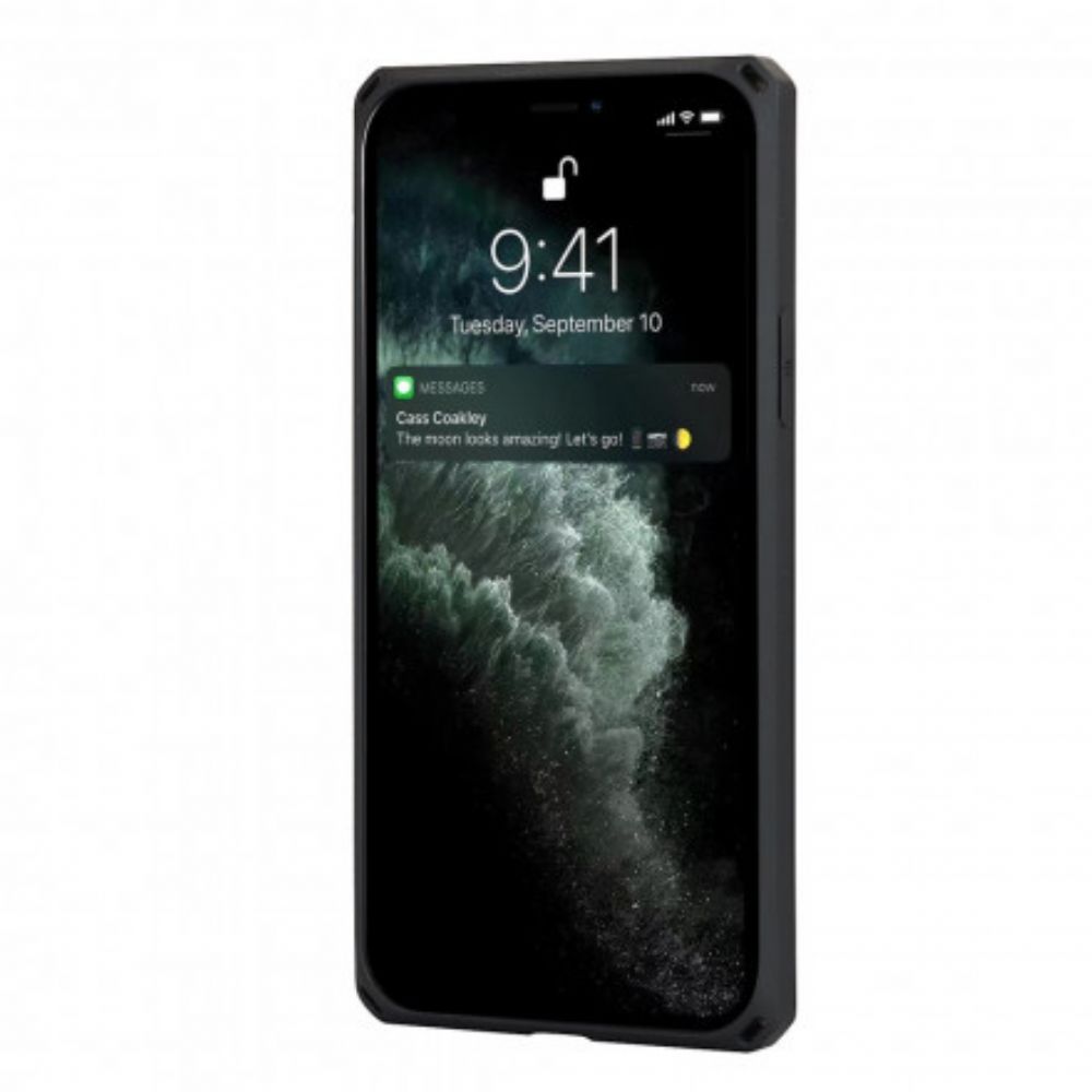 Hülle Für iPhone 11 Pro Max Vertikaler Und Horizontaler Kartenhalter