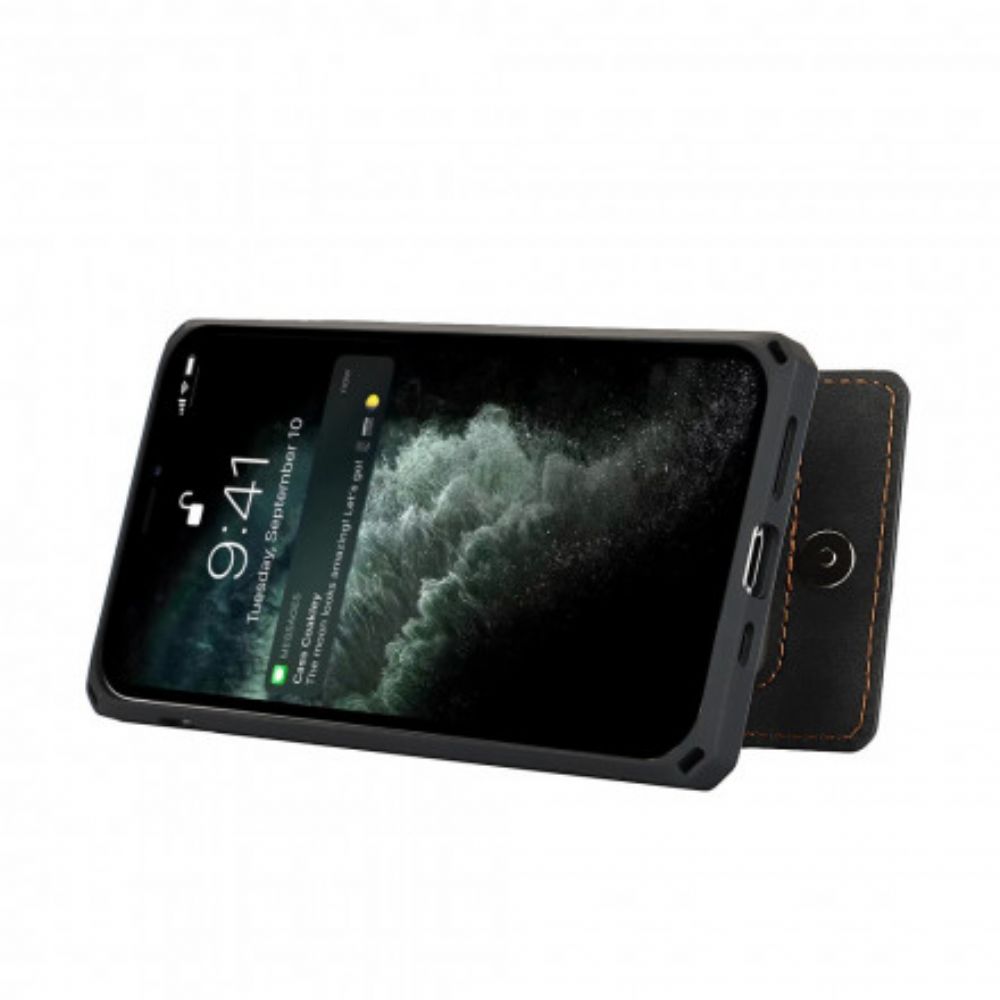 Hülle Für iPhone 11 Pro Max Vertikaler Und Horizontaler Kartenhalter