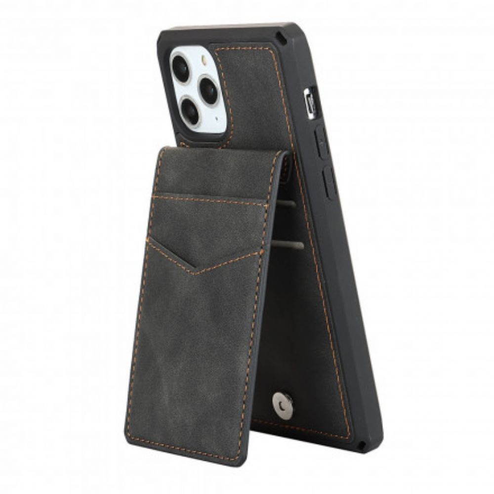 Hülle Für iPhone 11 Pro Max Vertikaler Und Horizontaler Kartenhalter