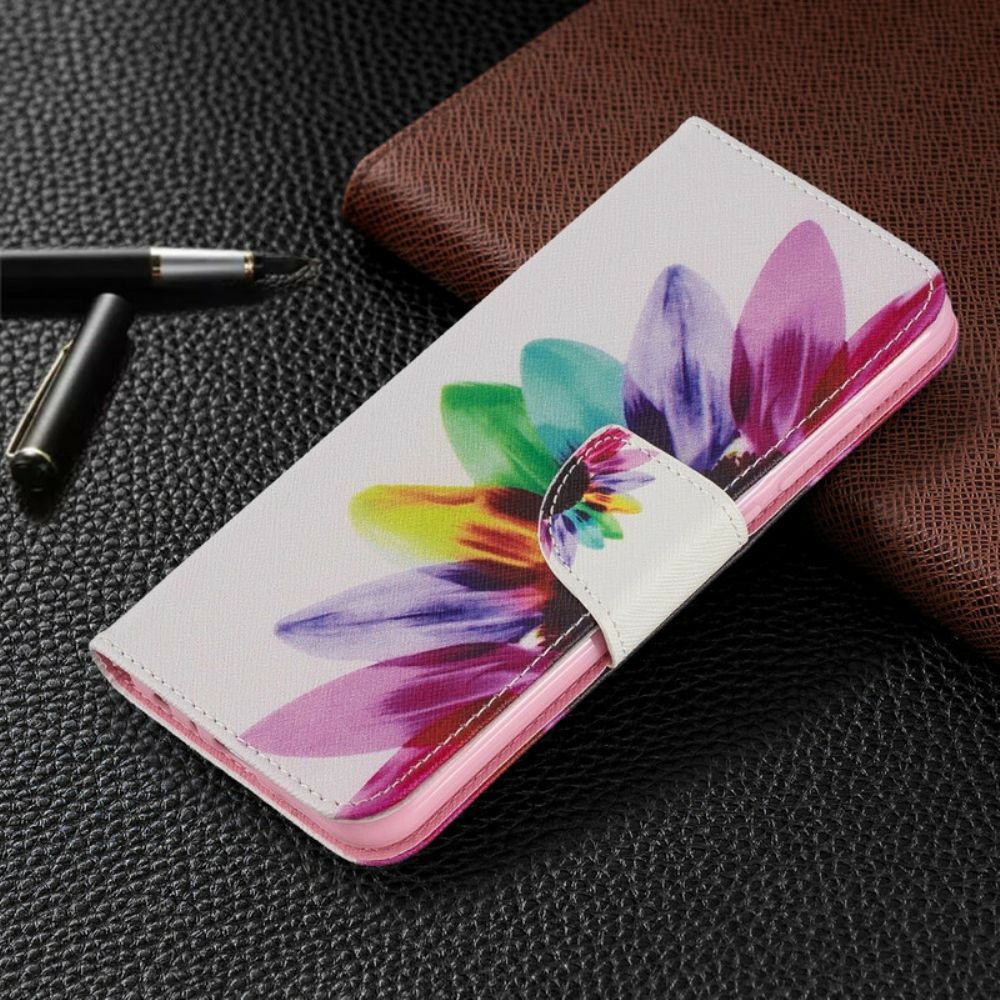 Flip Case Für Xiaomi Redmi Note 8 Aquarell Blume