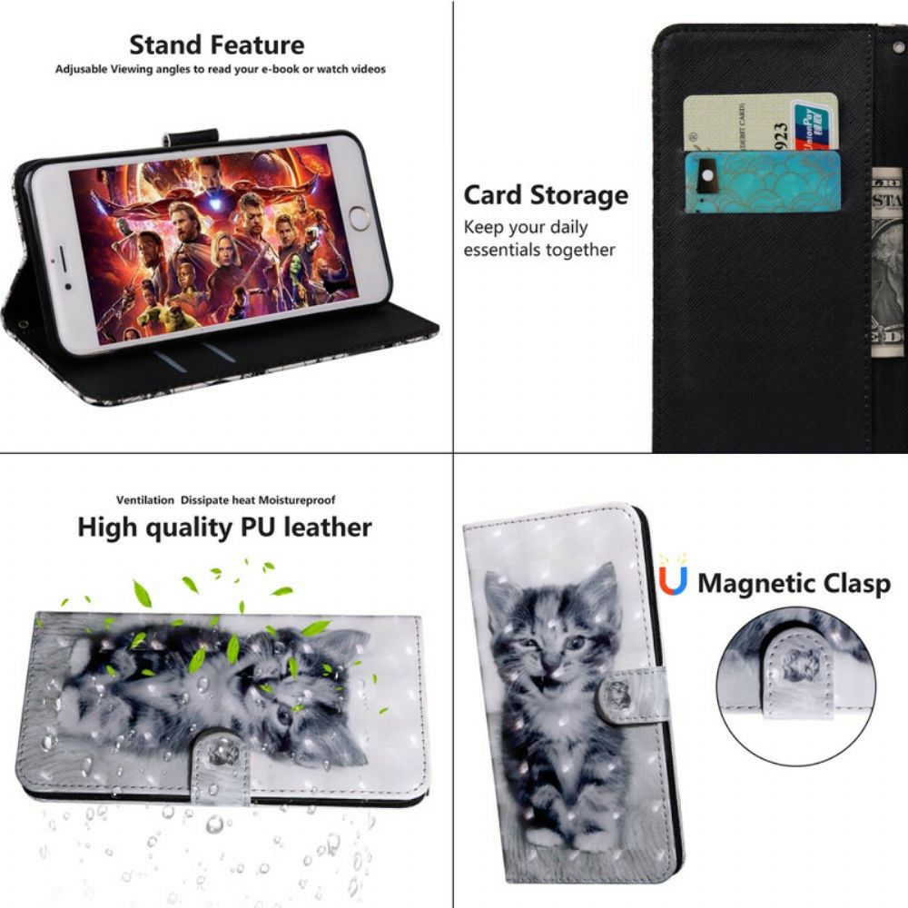 Flip Case Für Xiaomi Redmi Note 8 Ignatius Das Kätzchen