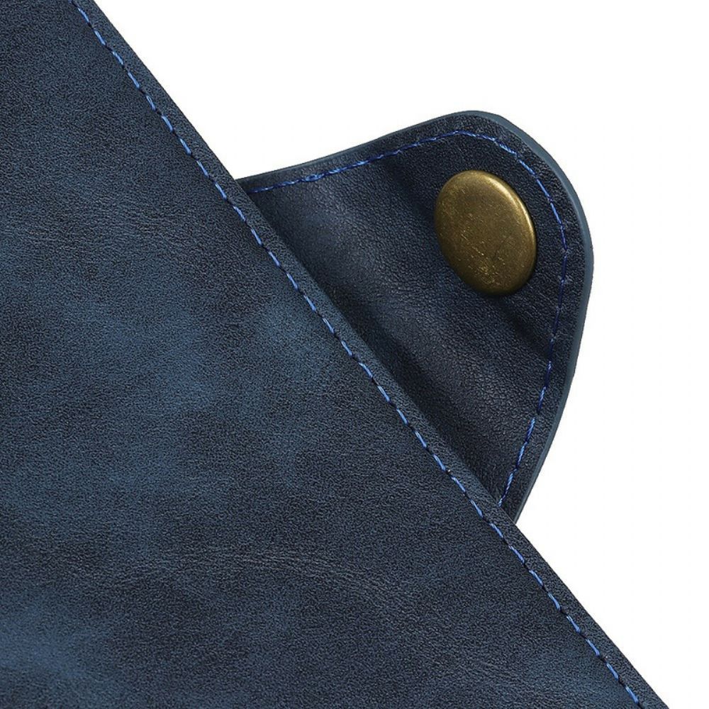 Flip Case Für Xiaomi Redmi Note 8 Kunstlederknopf