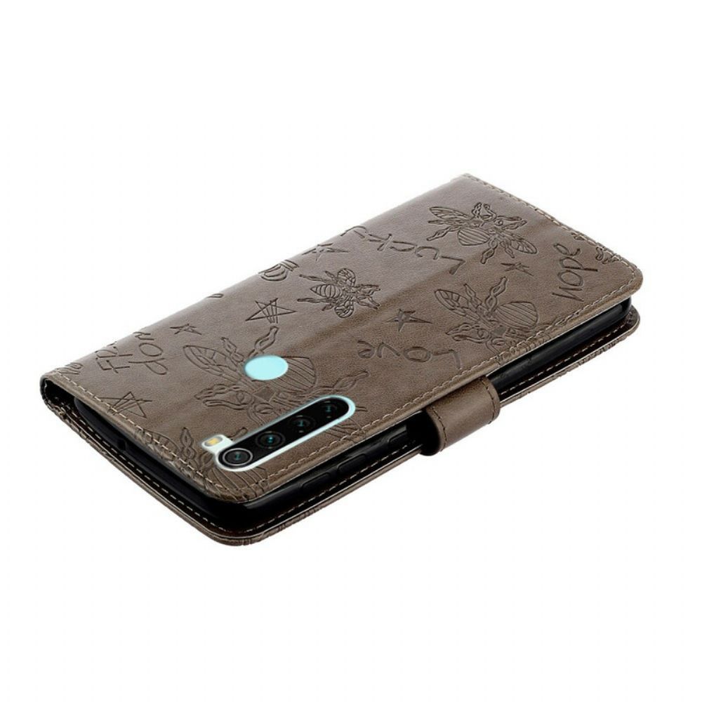 Flip Case Für Xiaomi Redmi Note 8 Smile Bee Charm