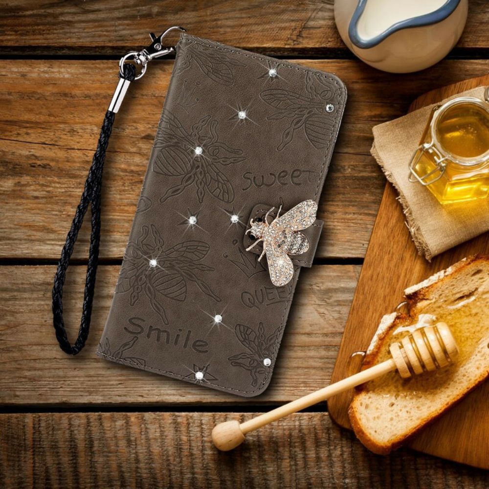 Flip Case Für Xiaomi Redmi Note 8 Smile Bee Charm