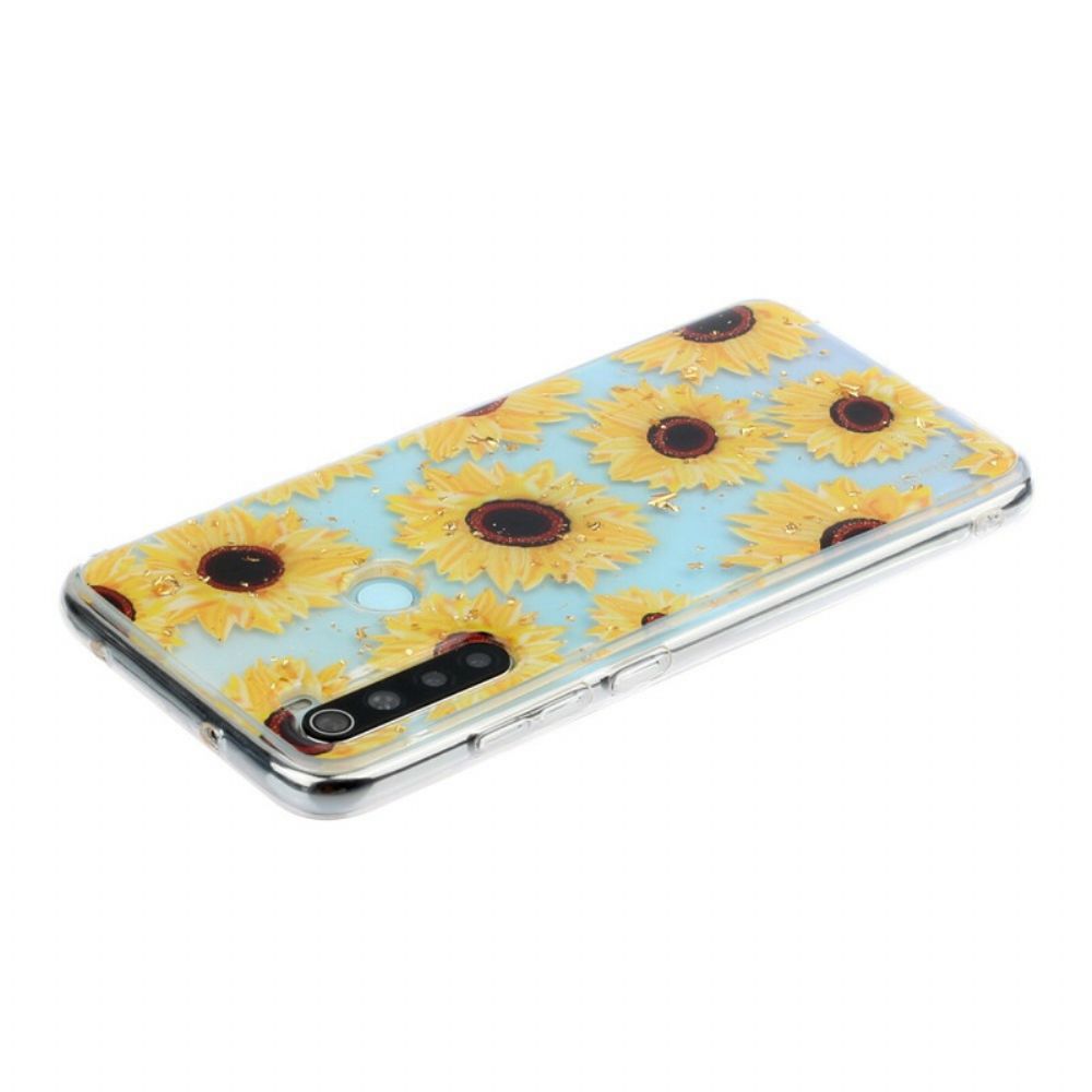 Hülle Für Xiaomi Redmi Note 8 Mehrere Sonnenblumen