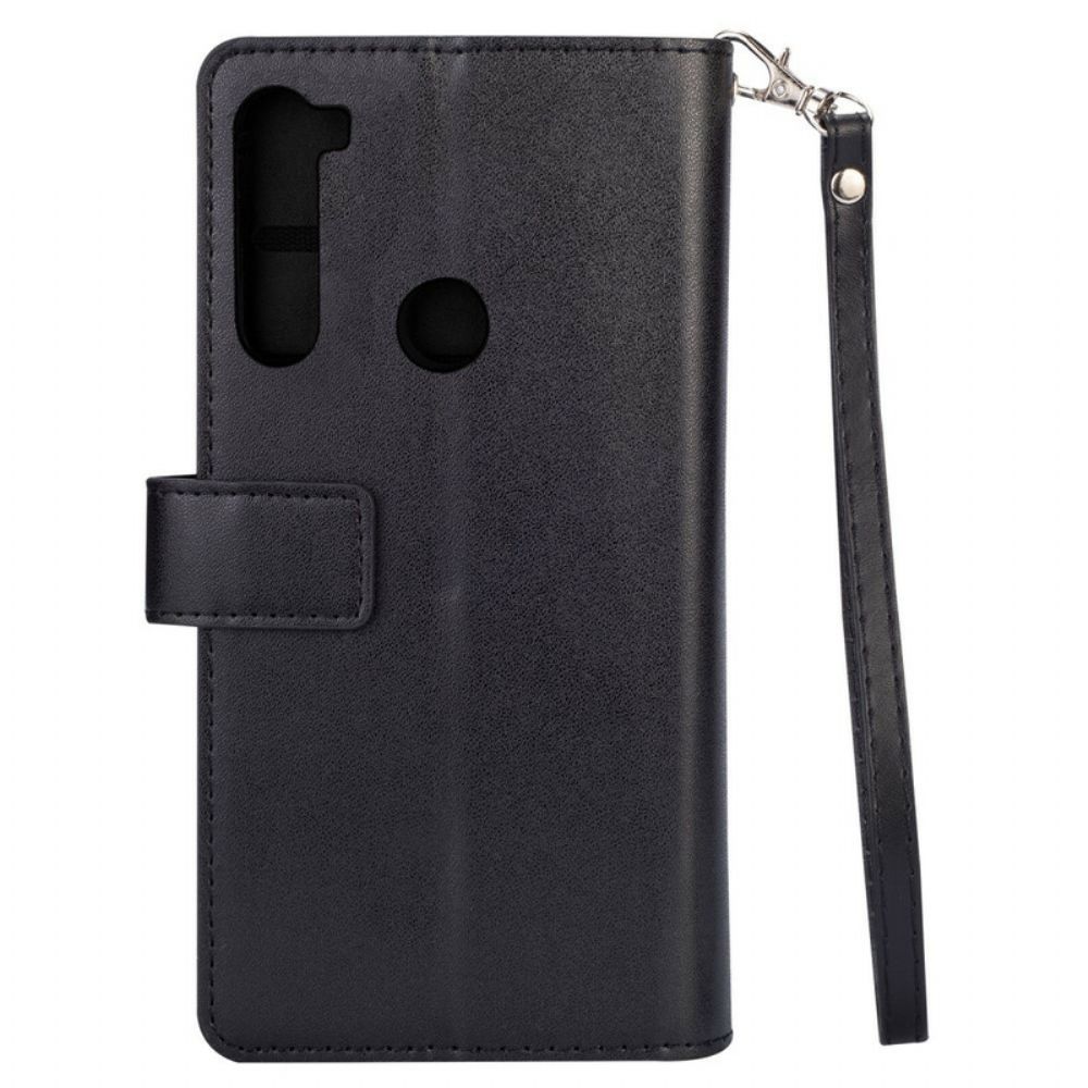 Lederhüllen Für Xiaomi Redmi Note 8 Brieftasche Mit Lanyard