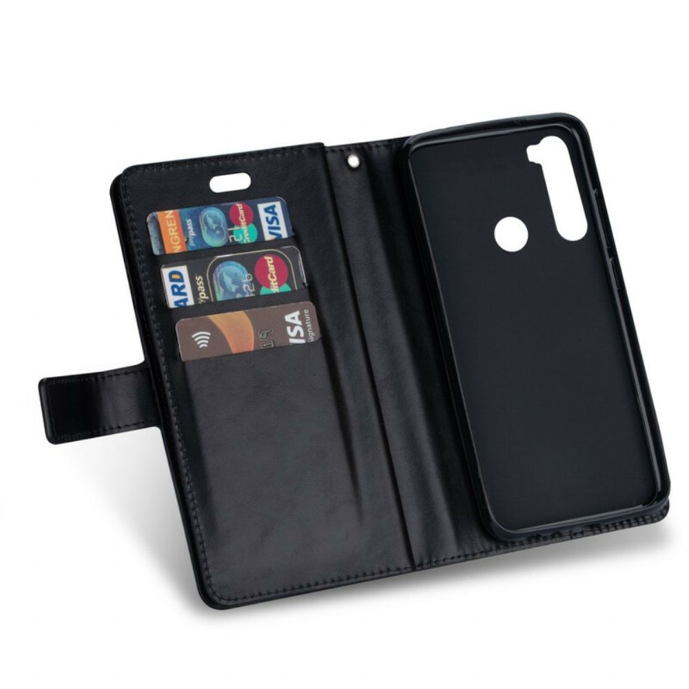 Lederhüllen Für Xiaomi Redmi Note 8 Brieftasche Mit Lanyard
