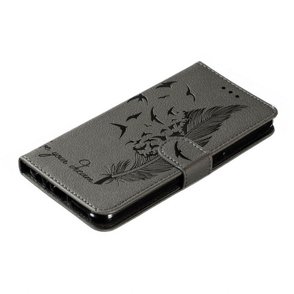 Lederhüllen Für Xiaomi Redmi Note 8 Kunstleder Lebe Deinen Traum