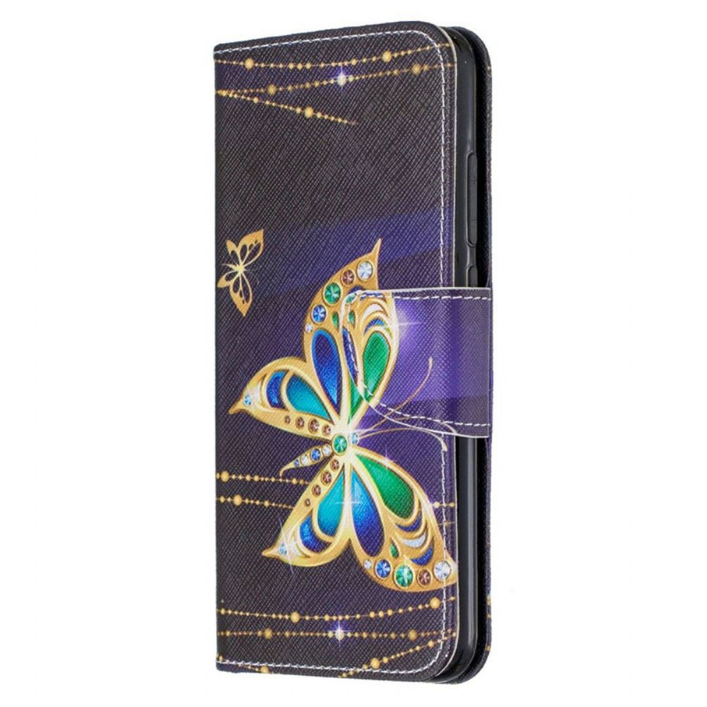 Lederhüllen Für Xiaomi Redmi Note 8 Magischer Schmetterling