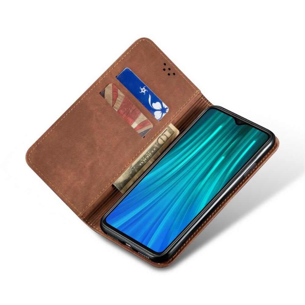 Schutzhülle Für Xiaomi Redmi Note 8 Flip Case Jeansstoff