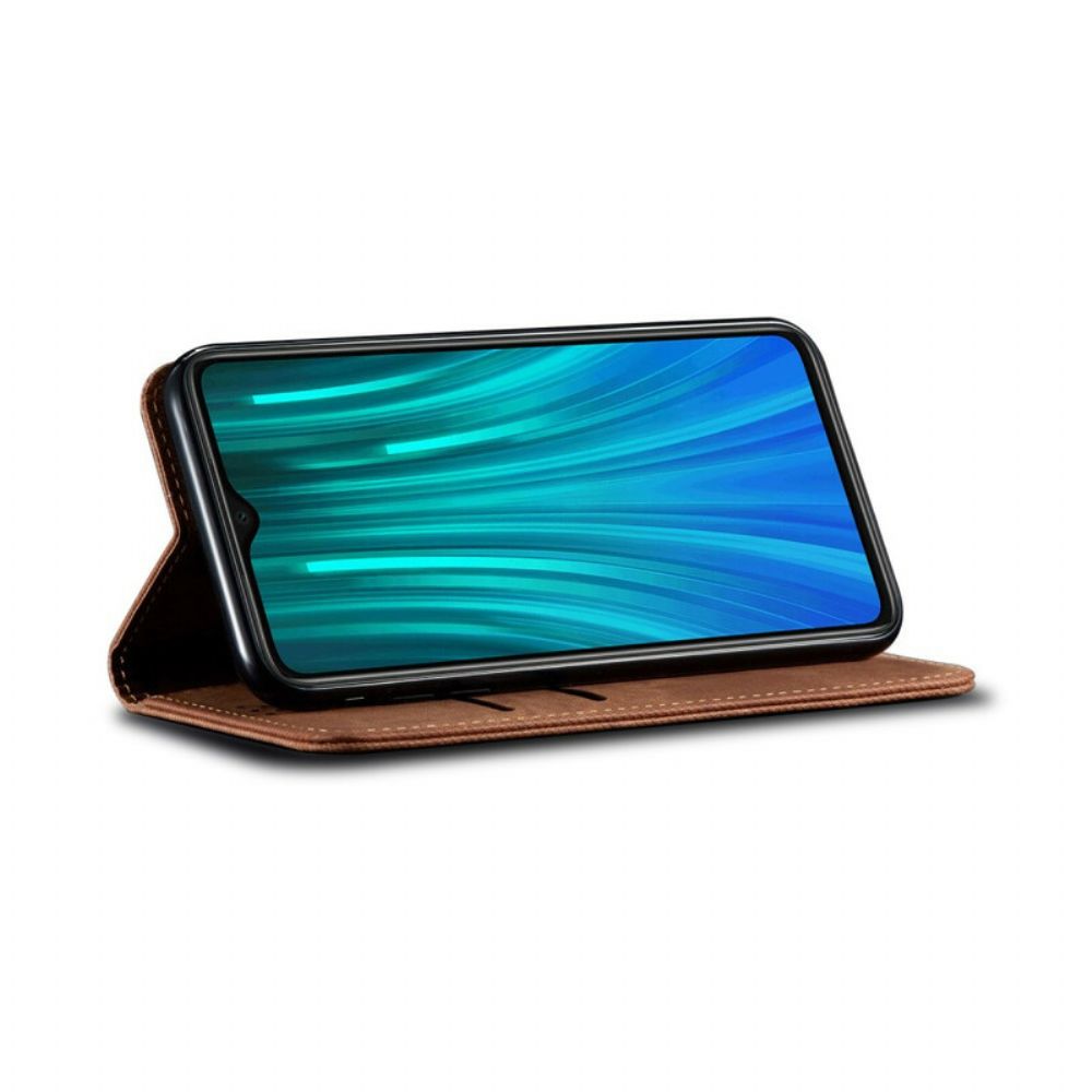 Schutzhülle Für Xiaomi Redmi Note 8 Flip Case Jeansstoff