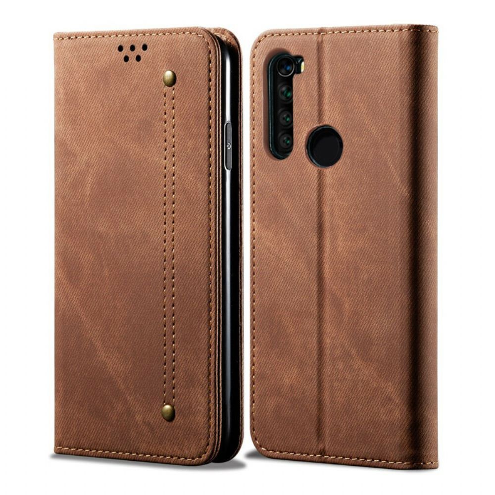 Schutzhülle Für Xiaomi Redmi Note 8 Flip Case Jeansstoff