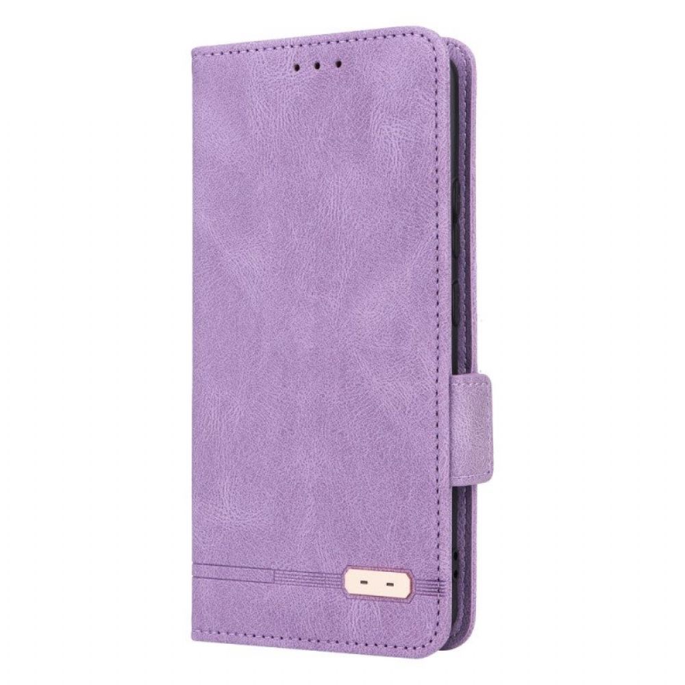 Schutzhülle Für Moto G73 5G Flip Case Lederstruktur