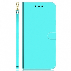 Lederhüllen Für Samsung Galaxy M13 Spiegel Und Schlüsselband
