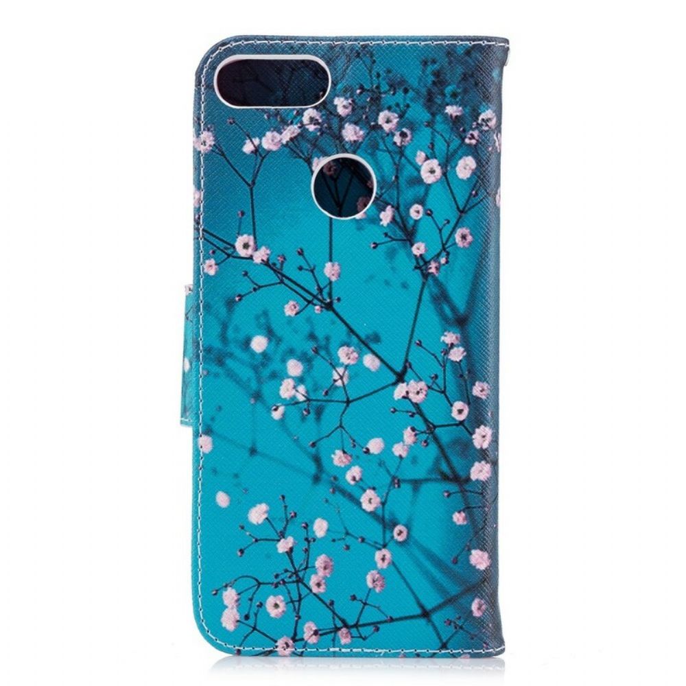 Flip Case Für Huawei P Smart Blühender Baum
