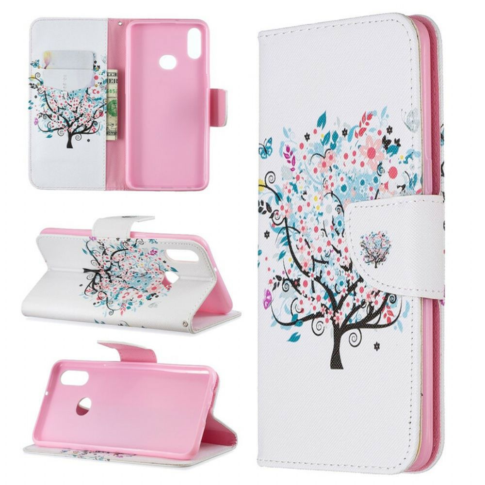 Flip Case Für Samsung Galaxy A10s Blumiger Baum