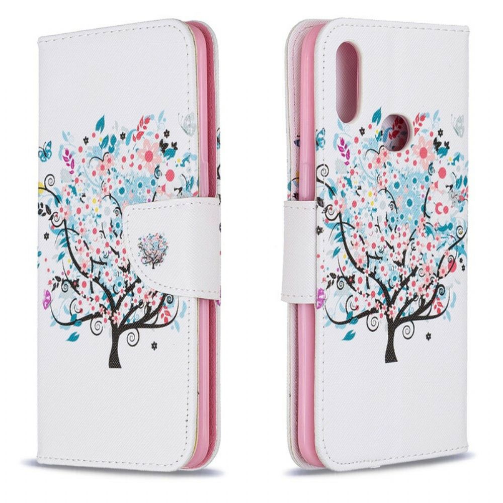 Flip Case Für Samsung Galaxy A10s Blumiger Baum
