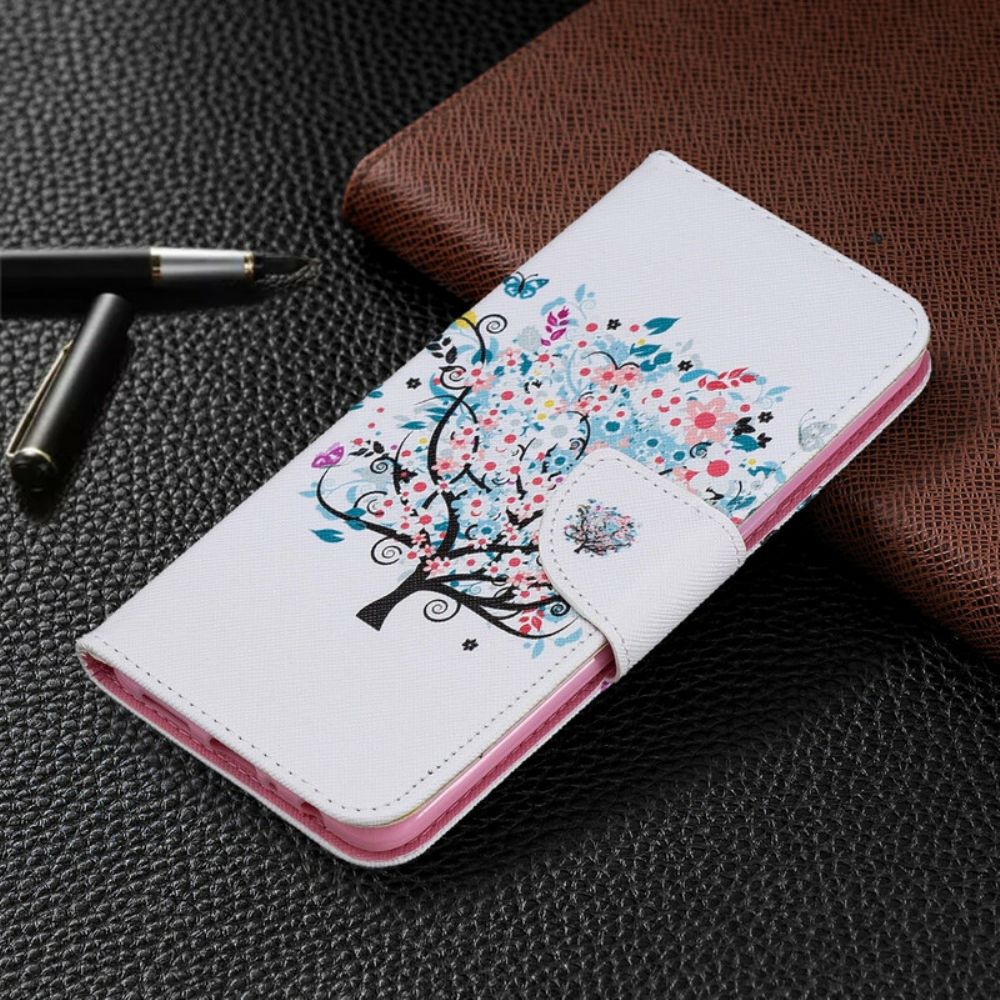 Flip Case Für Samsung Galaxy A10s Blumiger Baum