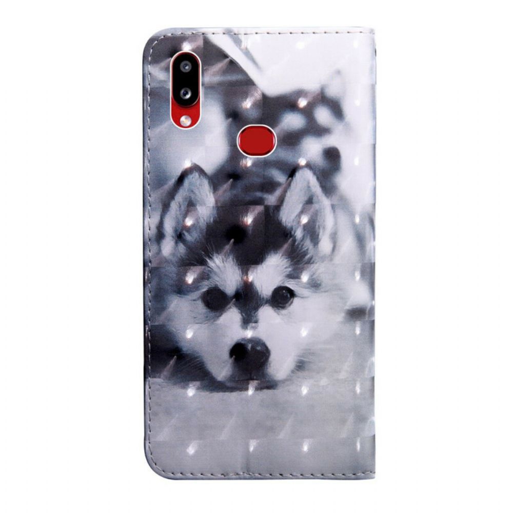 Flip Case Für Samsung Galaxy A10s Lichtfleck Gustav Der Hund
