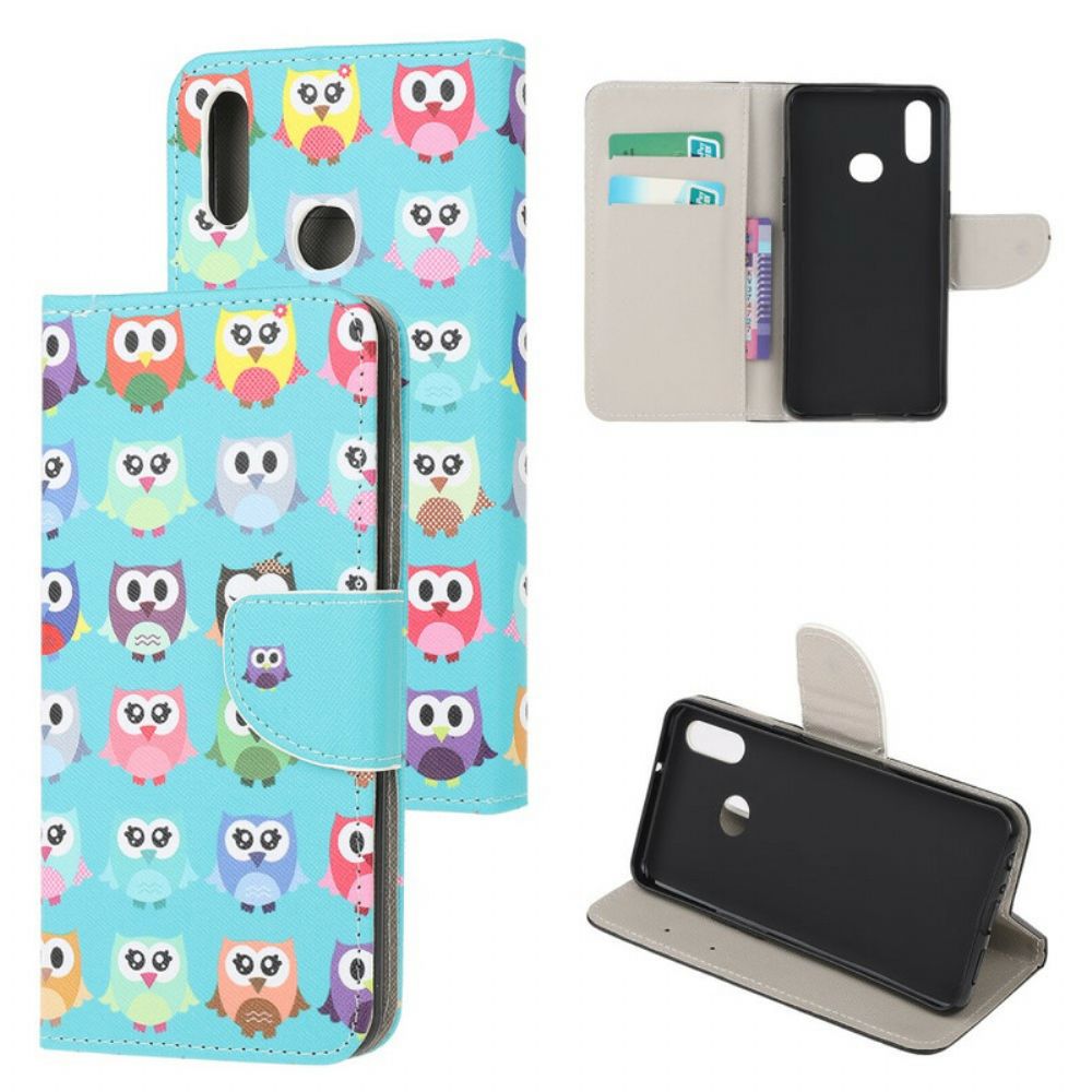 Flip Case Für Samsung Galaxy A10s Mehrere Eulen