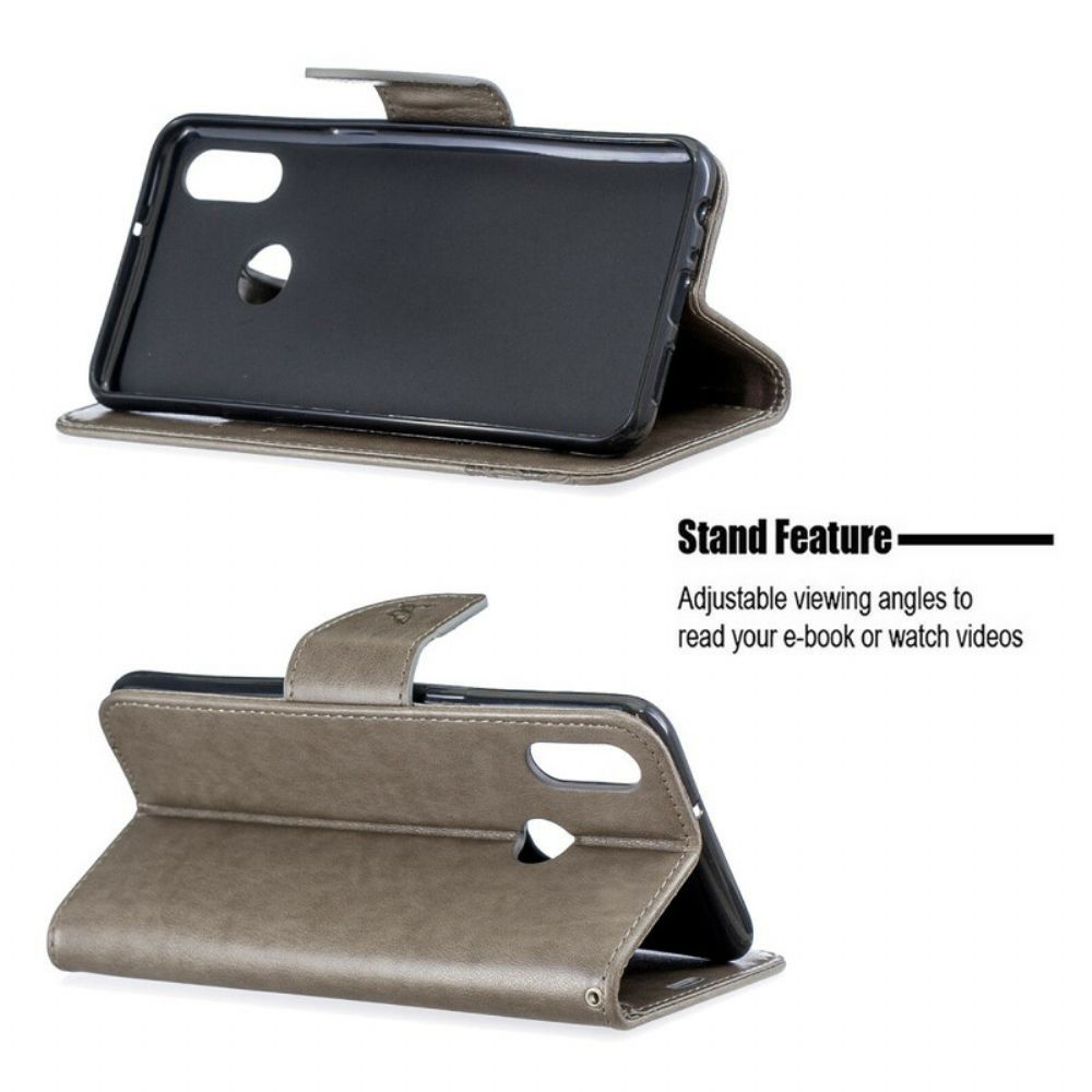 Flip Case Für Samsung Galaxy A10s Schmetterlinge Im Flug Mit Lanyard