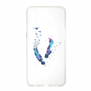 Handyhülle Für Samsung Galaxy A10s Transparente Federn