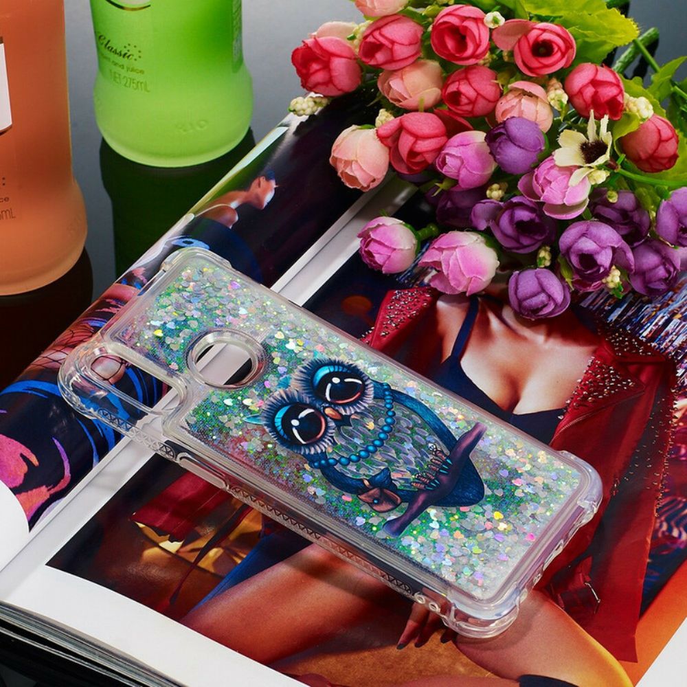Hülle Für Samsung Galaxy A10s Fräulein Glitter Eule