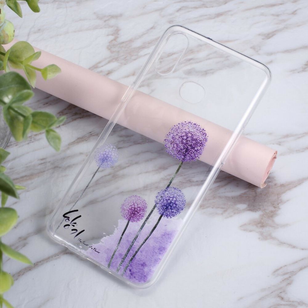 Hülle Für Samsung Galaxy A10s Transparenter Bunter Löwenzahn