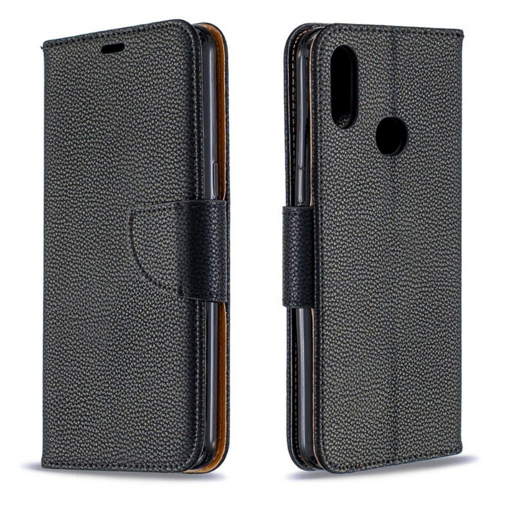 Lederhüllen Für Samsung Galaxy A10s Flip Case Litschi-klappe Schräg