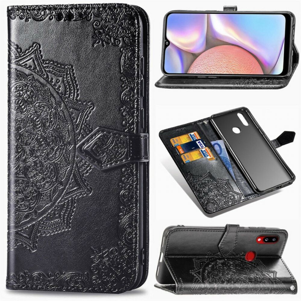 Lederhüllen Für Samsung Galaxy A10s Mandala Aus Dem Mittelalter