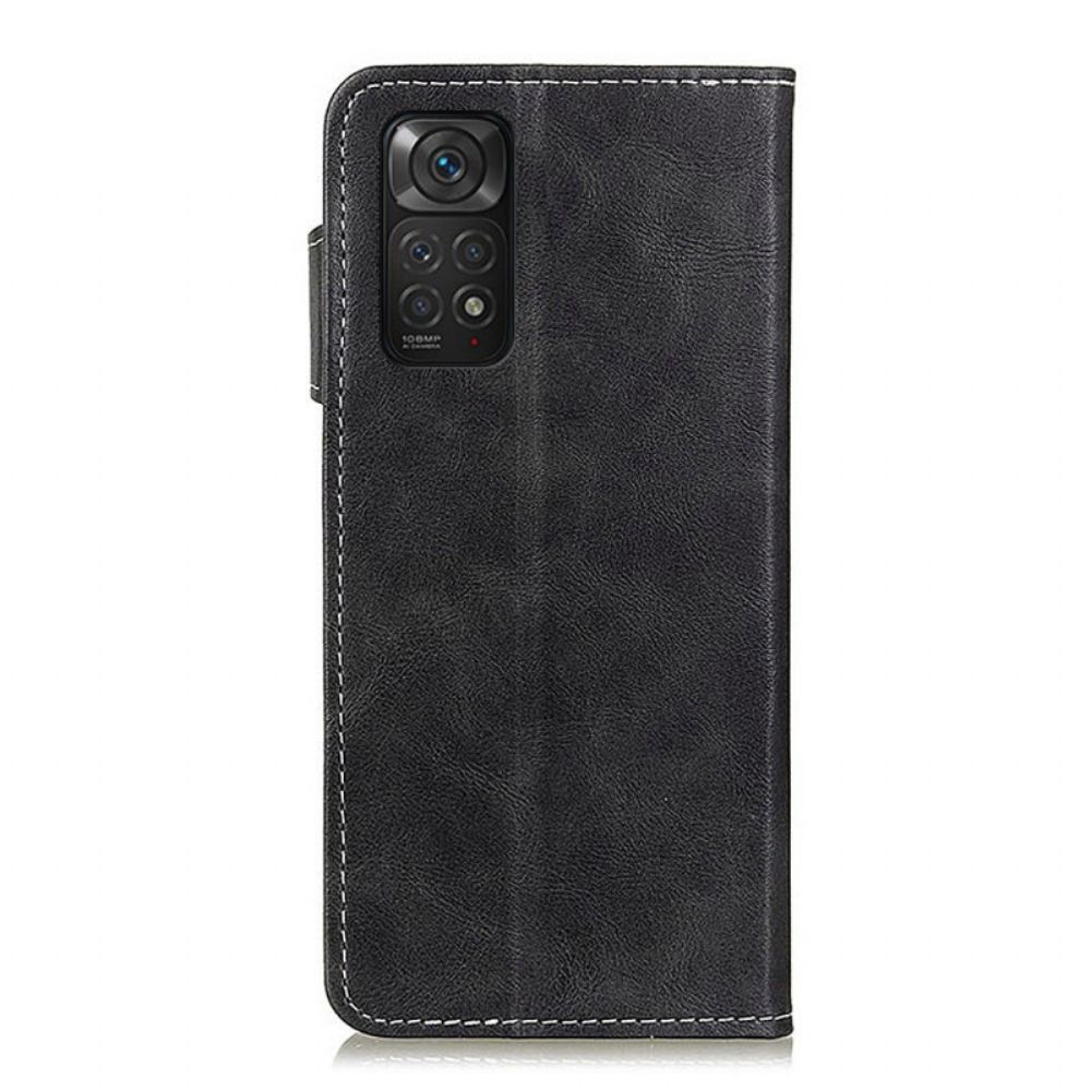 Flip Case Für Xiaomi Redmi Note 11 / 11S Artistic Und Nähte