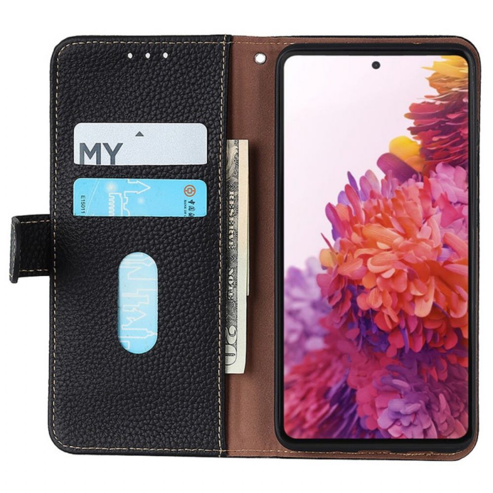 Flip Case Für Xiaomi Redmi Note 11 / 11S Litschi Khazneh Leder